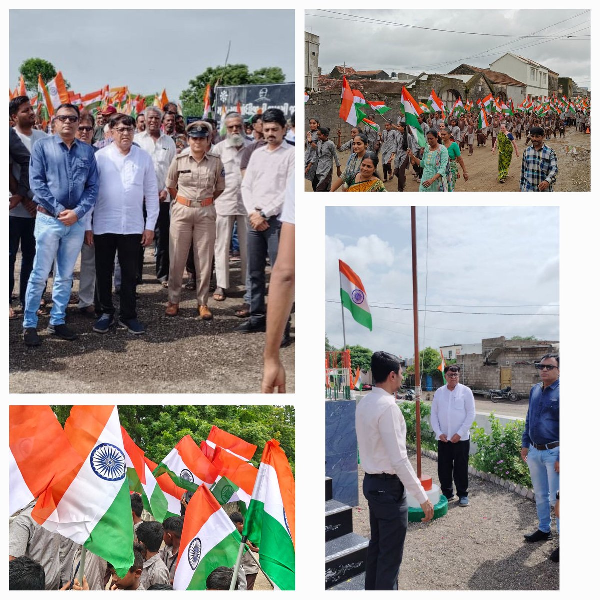 આજે ઉપલેટા તાલુકાના વડાળી ગામે હરઘરતિરંગા યાત્રાનો કાર્યક્રમ યોજવામાં આવેલ જેમાં
માન.ધારાસભ્યશ્રી દ્વારા ધ્વજવંદન કરવામાં આવ્યું શહીદના સ્મારકથી મુખ્ય રસ્તાઓથી વડાળીપ્રા.શાળા ખાતે તિરંગાયાત્રા યોજવામાં આવેલ <a href="/DDORAJKOT1/">District Panchayat Rajkot</a> <a href="/CollectorRjt/">Collector Rajkot</a> <a href="/tdoupleta95622/">TDO UPLETA</a> #HarGharTiranga2024