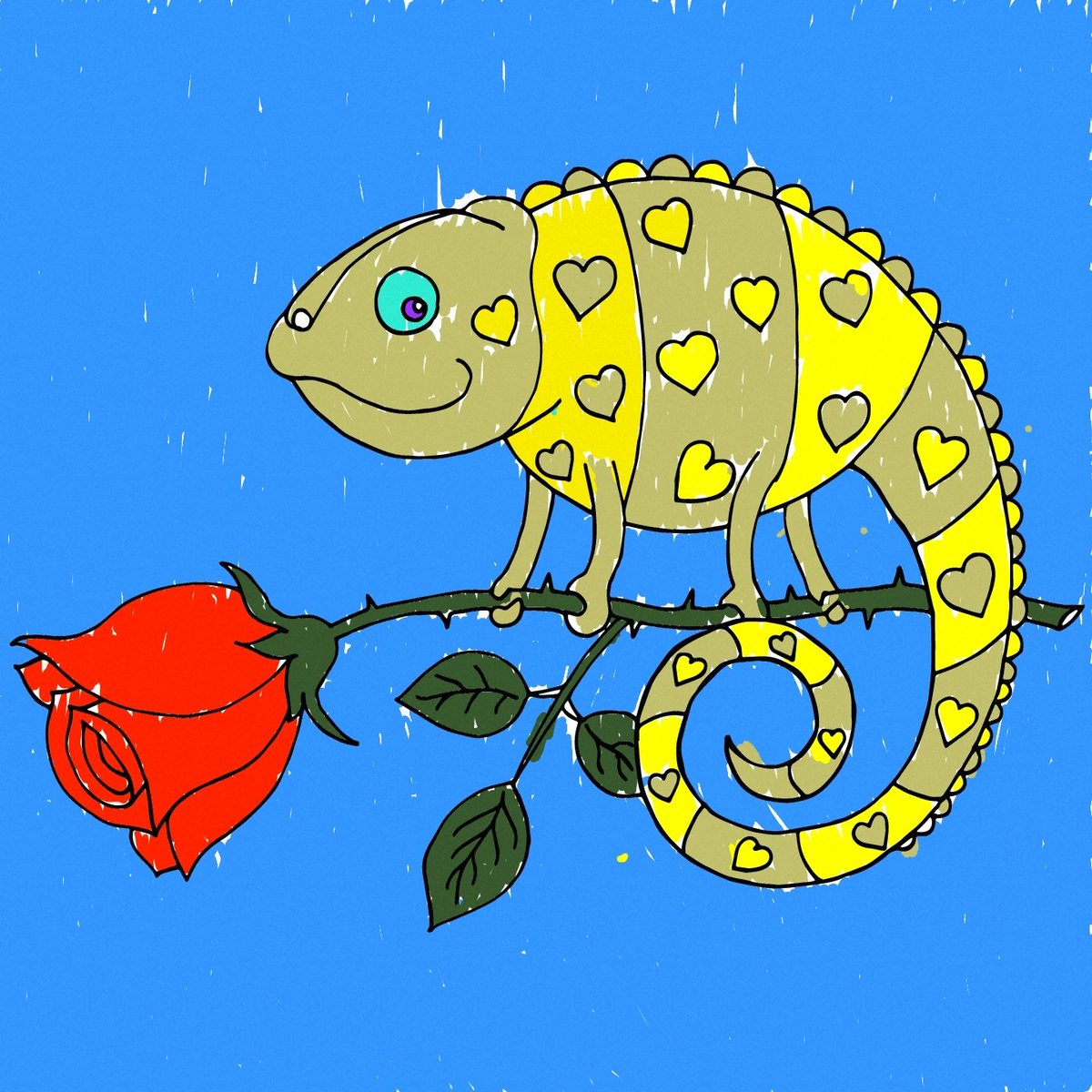 My first effort with Penup from Samsung, digital colouring thing. Who likes it