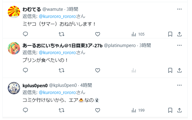 ミヤコ(サマー)とプリン 