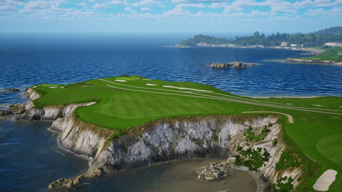 The depiction of Pebble Beach Golf Course on the GOLFJOY simulator looks incredibly realistic. 
Is it an actual photograph or a virtual rendering? What’s your take on it?

#pebblebeach#golfsimulator#golfjoy