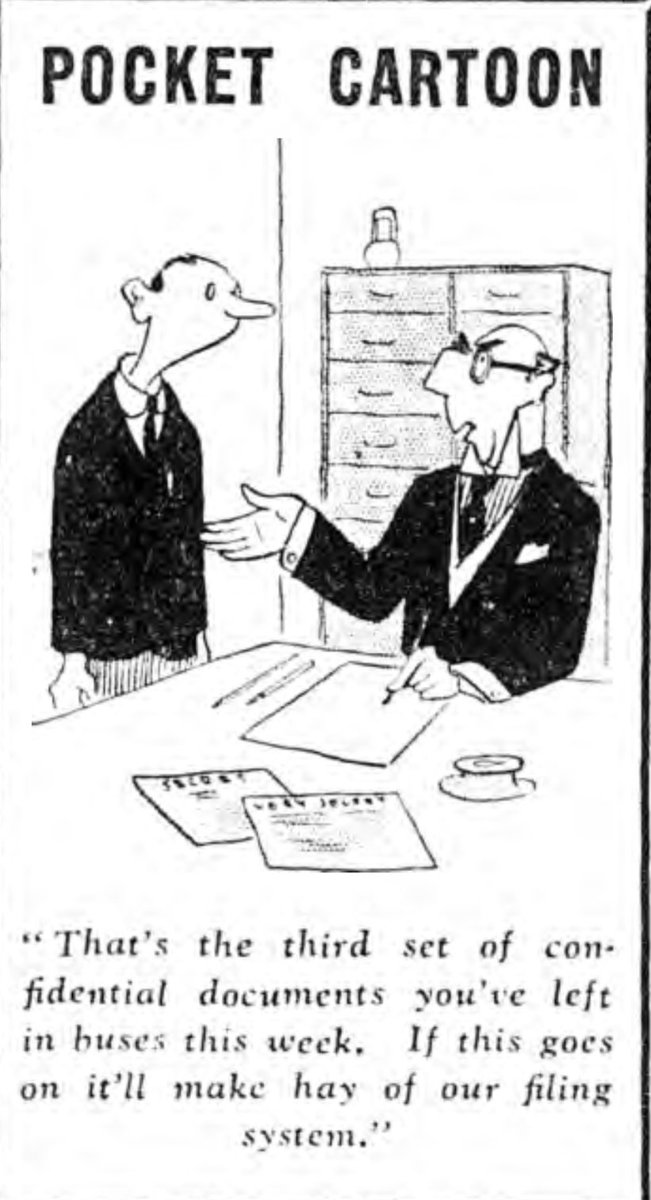 More confidential documents were apparently lost last week but we can at least have a laugh about it. #1940