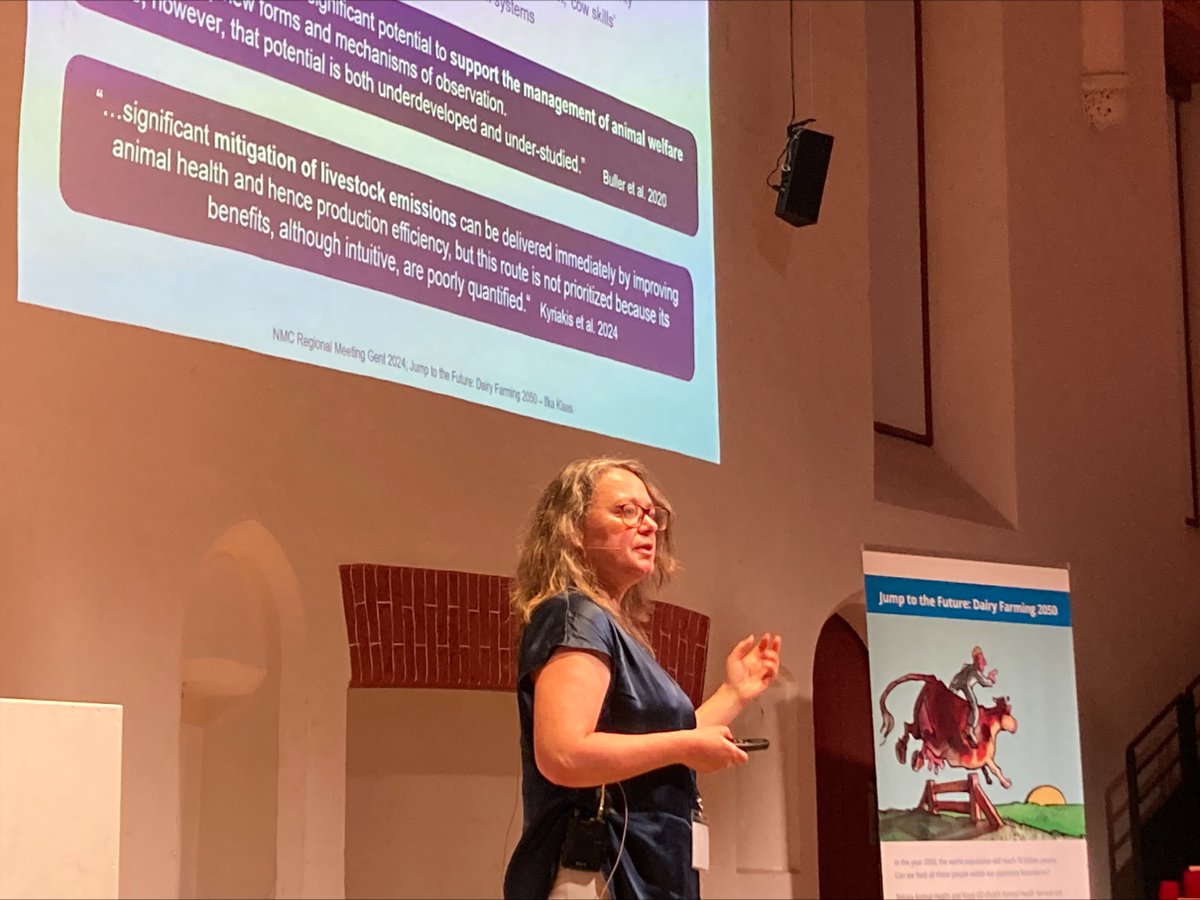 Ilka Klaas from DeLaval updated the audience at #Dairyjump2050 on a new approach to sensor-based mastitis management. She also addressed the need the combine data points and use AI to create novel tools to better manage animal health, welfare and production in 2050 and beyond.
