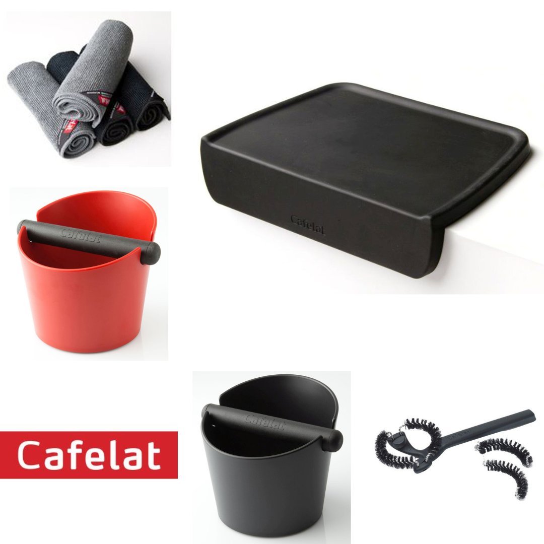 Functional - stylish - effective.

Top up your coffee set up at home or in cafes with popular barista suppliers from Cafelat - including tamping mats, knock boxes, cleaning products and more: jesuk.com/shop-by-brand/…