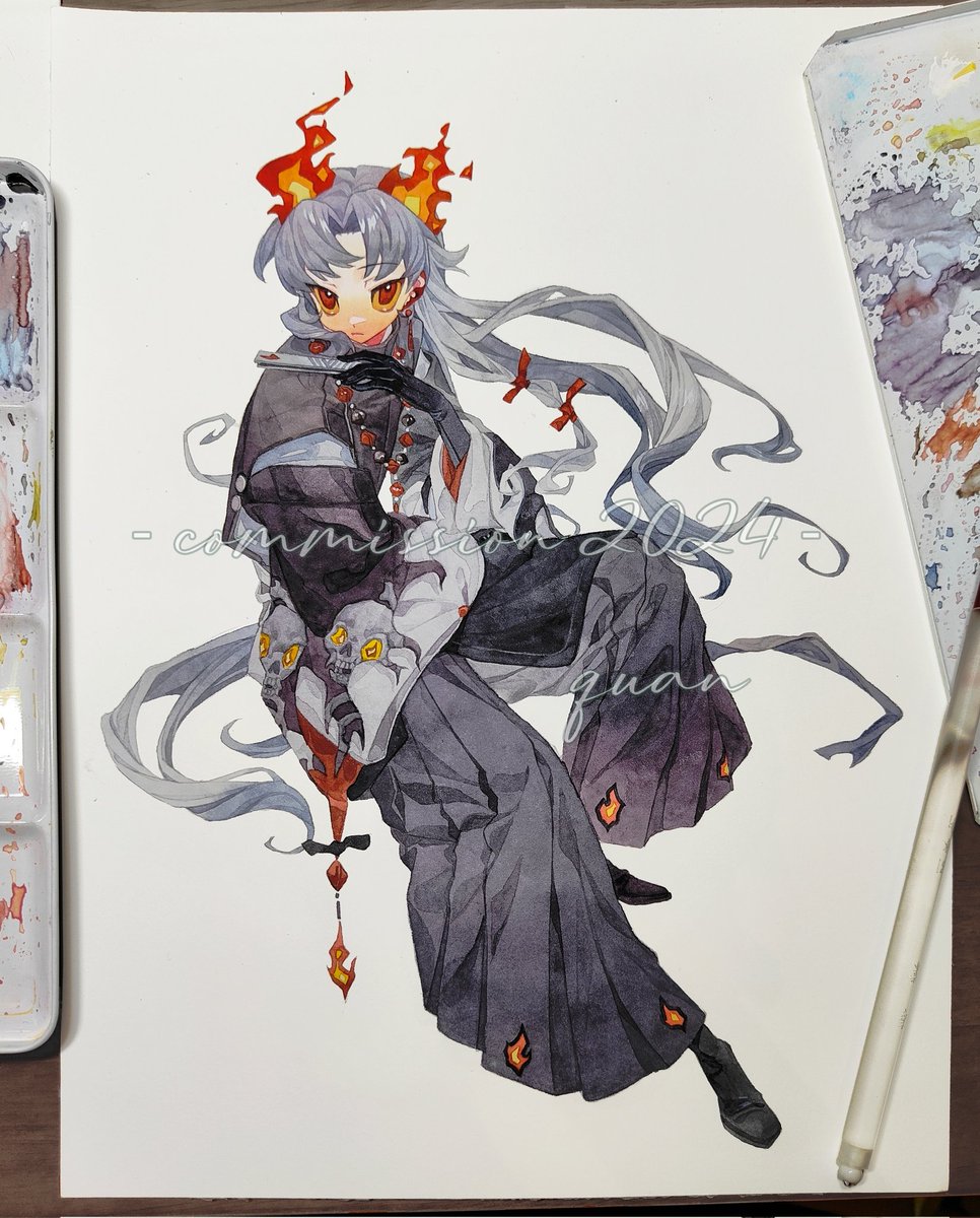 quan_1919's tweet photo. 🔥🦎👿
#commissionart #Watercolour https://t.co/OrWyne3sBo