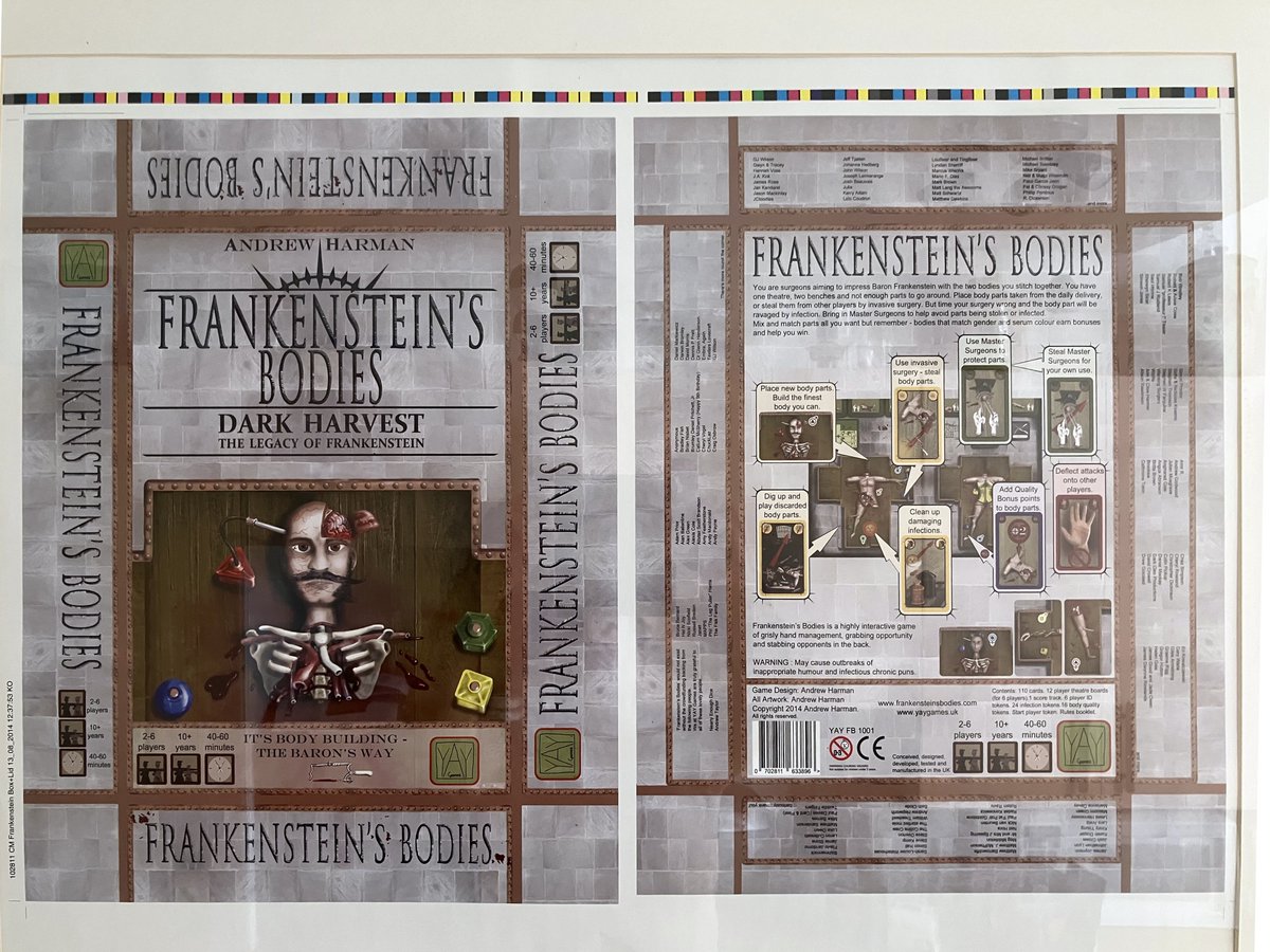 10 years tomorrow Frankenstein's Bodies was printed. <a href="/YayGamesUK/">YAY Games</a> was born! If your name is on the box share this. You have helped entertain so many people.
Here's a link to the best video of Frank.
Cheers Phil !
youtube.com/watch?v=hLY4Oa…