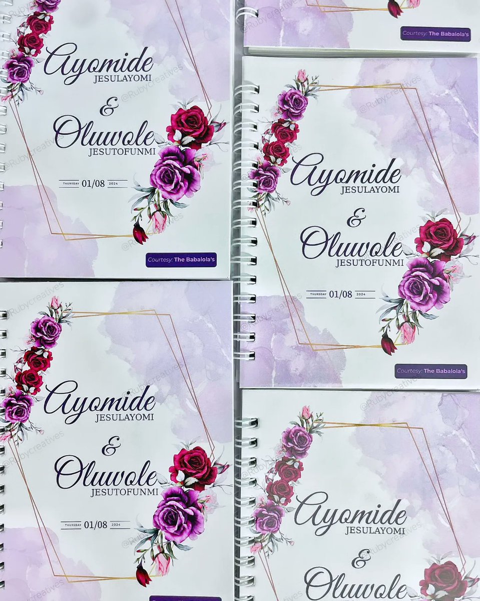 Rubycreatives_'s tweet image. Let&apos;s make your wedding stand out through our stunning designs and prints.

Wedding Design &amp;amp; Print needs;
Invitation Cards / E-invites
Wedding Order of programme
Souvenirs - Jotters, Journals etc.

#weddings #weddingbranding #eventbranding #prints #weddingprints #custommade