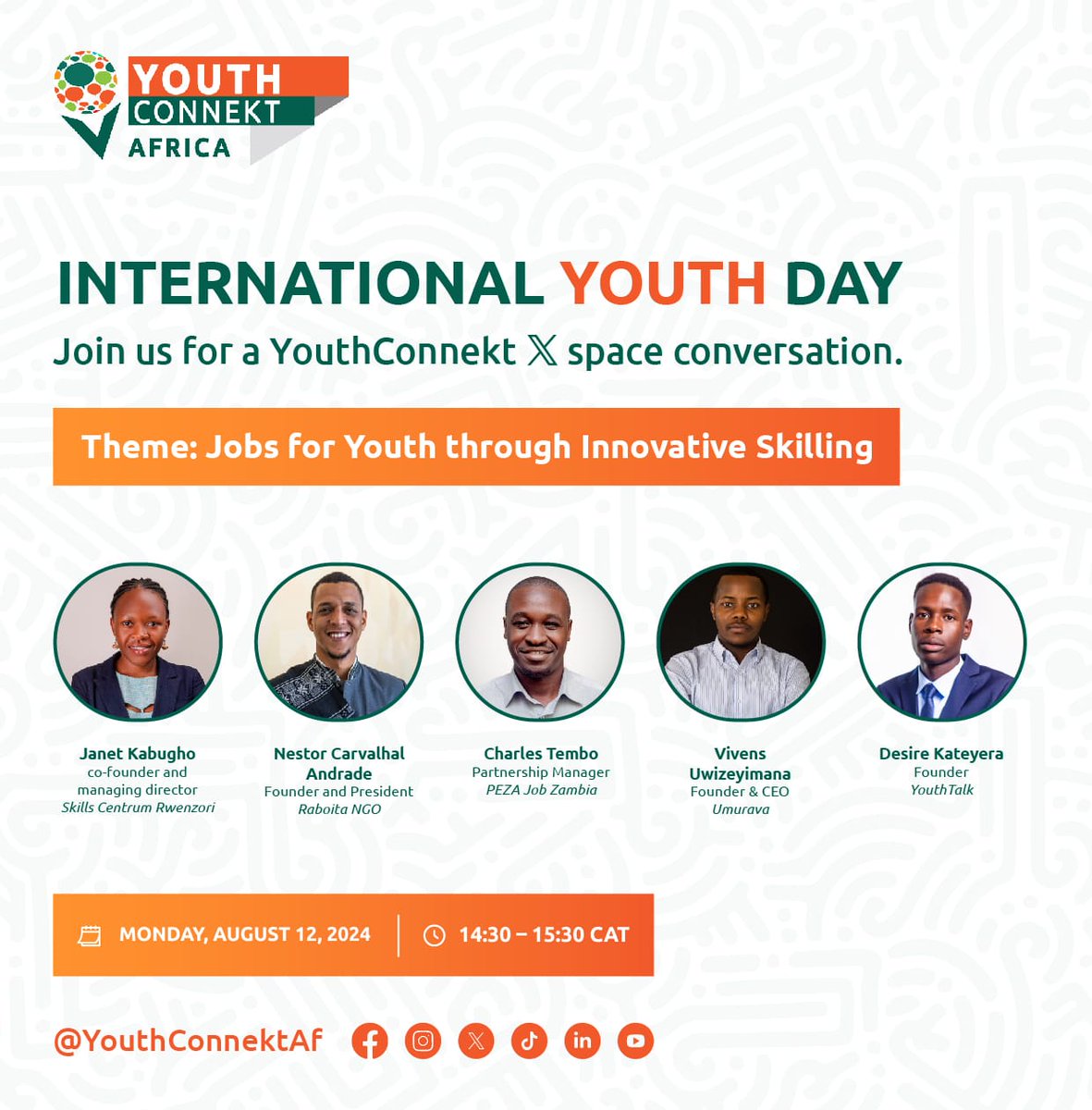 This #YouthDay, we're shining a spotlight on young social innovators from across #Africa 🌍  who are bridging the #skills gap and connecting peers to #employment.

#YearofEducation #Jobs4Youth #Agenda2063