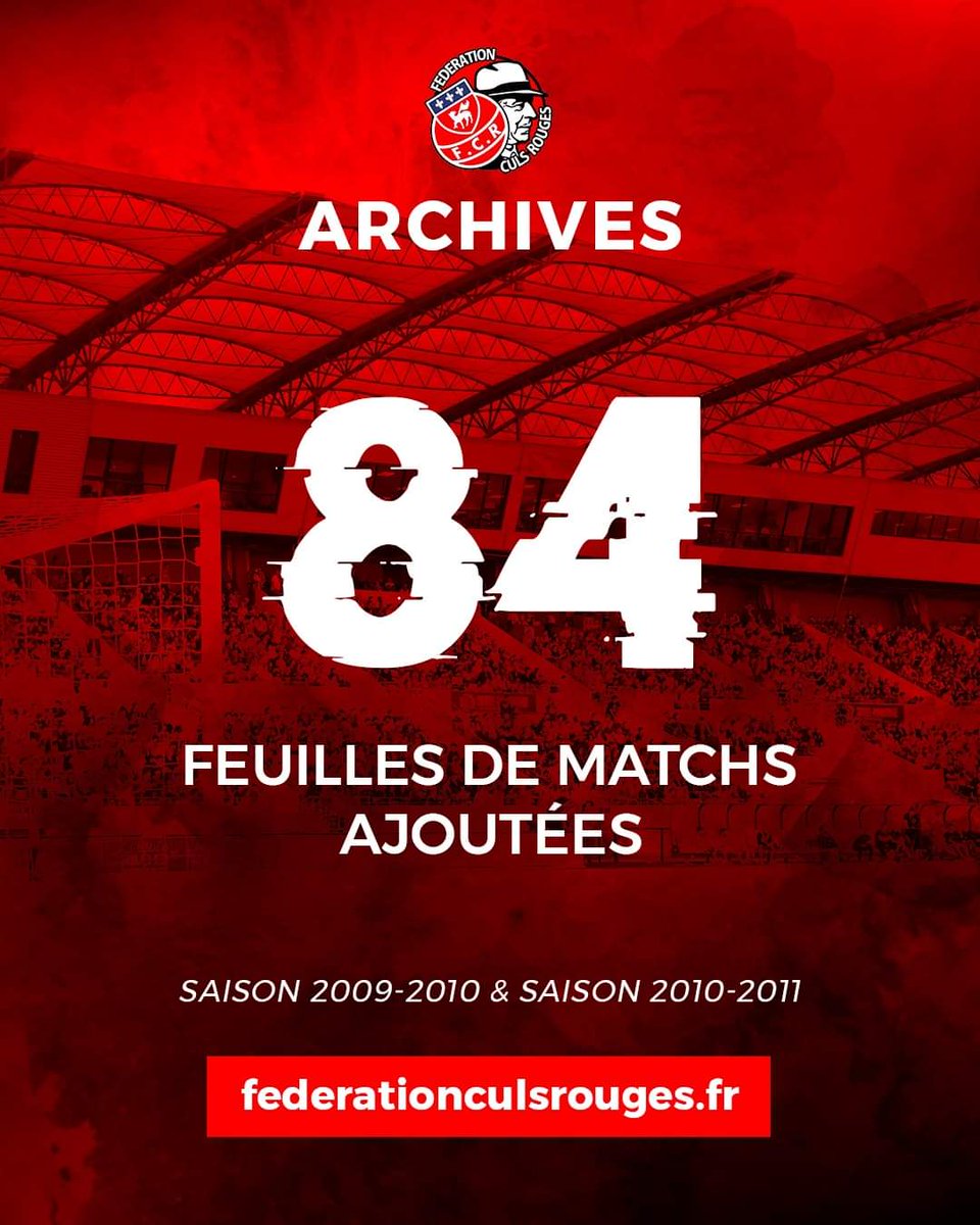 🔁 𝑼𝒑𝒅𝒂𝒕𝒆 𝒂𝒓𝒄𝒉𝒊𝒗𝒆𝒔 🗂️

Une nouvelle mise à jour est disponible sur notre site internet, avec les 8️⃣4️⃣ feuilles de matchs des saisons 2009-2010 et 2010-2011 ! 🔴⚪

👉 shorturl.at/4i0RT