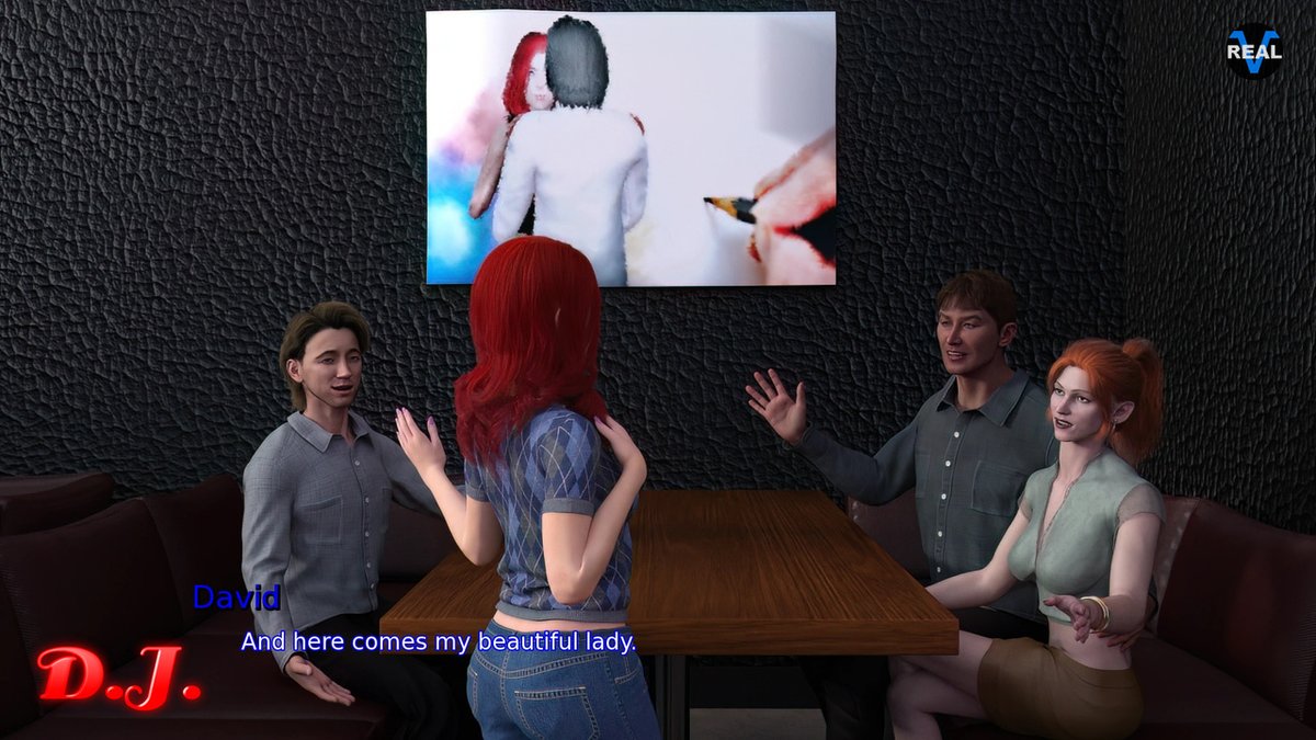 vreal_tim's tweet photo. D.J. story - the story of David and Jessica, based on real events (1920x1080, animated). Episode 3 #djstory #redhaed #game #visualnovel #vn #animated #nsfw #adult #ntr #3d #sexgames #erotic #swingers https://t.co/LhXDd2tG3n