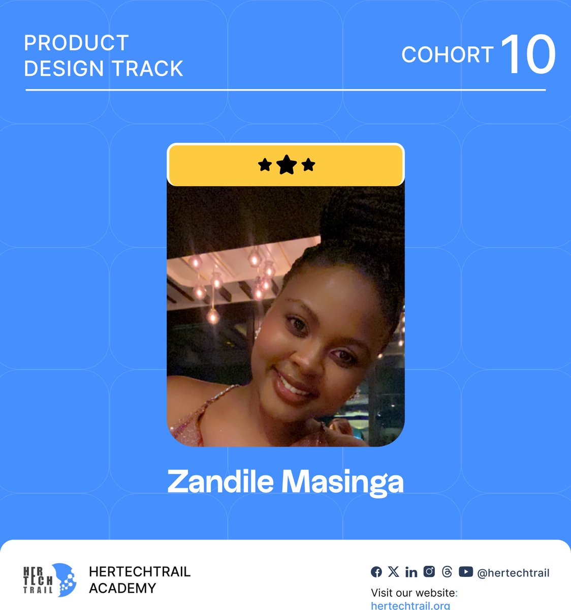 hertechtrail's tweet photo. Shoutout to our Cohort 10 Protégées of the Week! 💃

zandile masinga
Esther Ovenseri
Olivia Nwahiri
Cynthia Ogene
Emmanuella Richard
Quincy Goodman
Gold Ogechi Omeire
Halima Toyin Usman
Gladys Ebenezer George
Stella Pius
Precious U.

Let's celebrate their hard work and dedication! Share your congratulations and words of encouragement in the comments below 👇

Have you gotten your ticket for #TechHerFest24 yet? Visit https://t.co/jHOVg1iyBz to get yours NOW!

#womenintech #TechHerFest24 #Hertechtrail