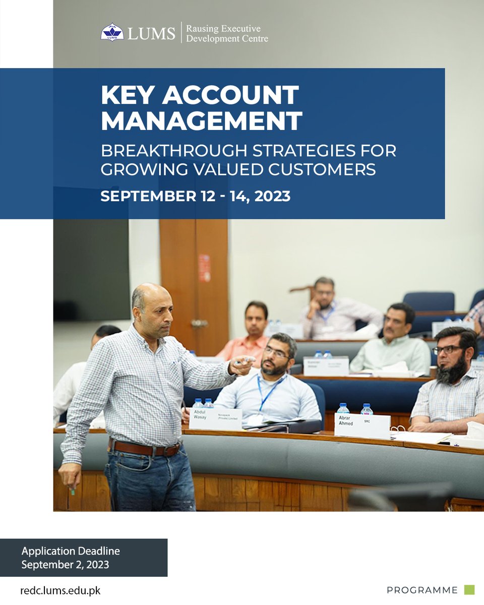 Rausing Executive Development Centre LUMS tweet media