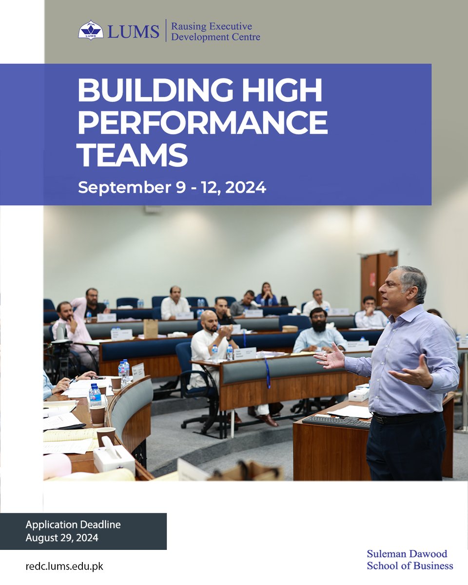 Rausing Executive Development Centre LUMS tweet media