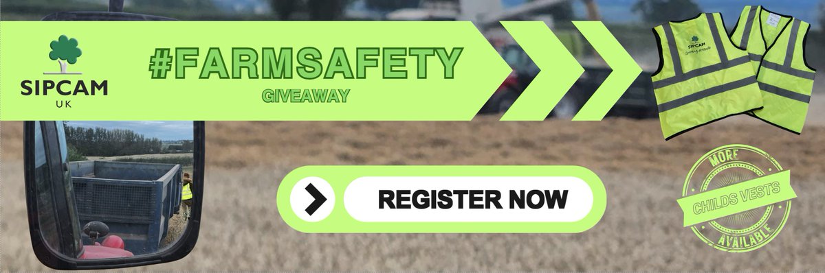 SipcamUK's tweet image. If you missed it, we are giving away children's Hi-Viz vests to support #farmsafety this harvest.

We have limited availability, so register your interest here while stocks last: sipcamuk.co.uk/farm-safety

#sipcamuk #besafebeseen