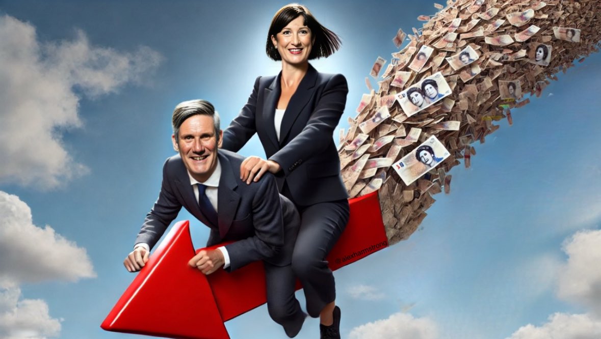 Alexarmstrong's tweet image. Not only have TwoTierKeir and Rachel Thieves lost control of law and order, they’ve also lost control of inflation.

Inflation is expected to rise to 2.3%. All in a months work comrades 🇰🇵