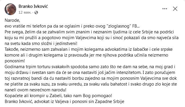 SasaSim52282348's tweet photo. Branko Ivković - nemam ništa da dodam. https://t.co/43dF8KlNvd