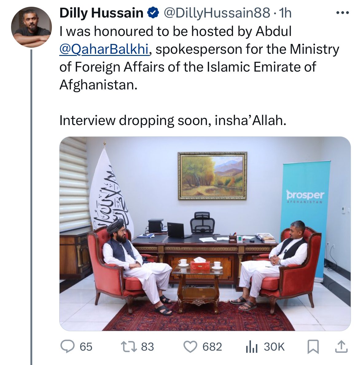 That's the Taliban. You're interviewing the Taliban dude 🤦🏻‍♂️