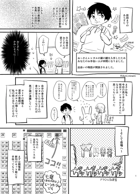 夏コミにて「おっさんレンタル」で売り子をお願いした話(再掲)(5/8) 