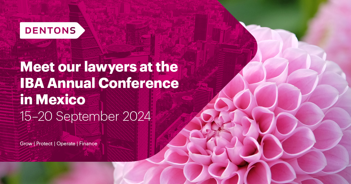 Are you planning to attend this year’s @IBAEvents Annual Conference? Meet our lawyers who will be on-site and look forward to meeting you dentons.com/en/about-dento…
#IBAMexico #IBA #DentonsIBA