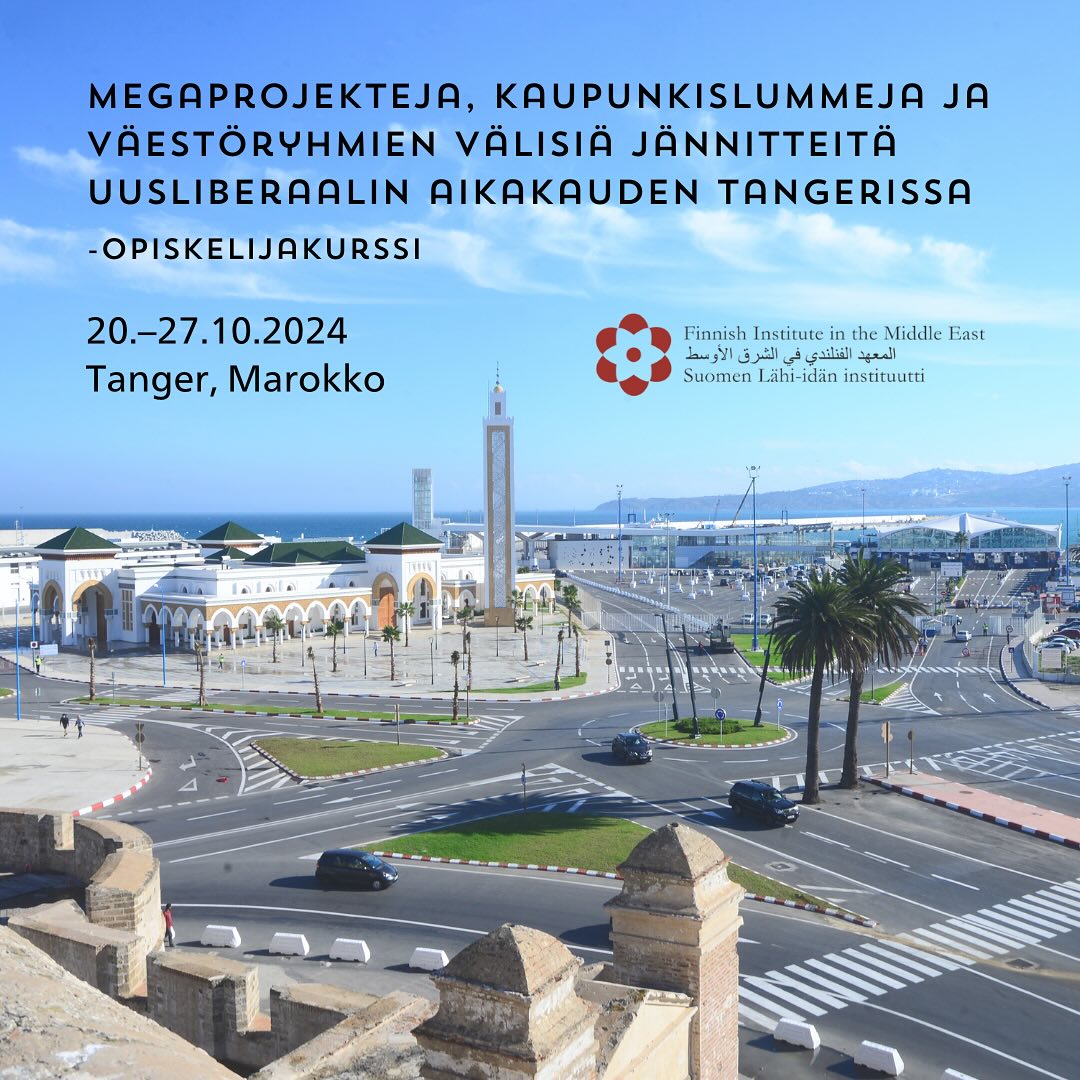 Maisterivaiheen opiskelija, hae mukaan Tangerissa 20. –27.10.24 järjestettävälle kurssille! Ilmoittautuminen on nyt auki FIMEn nettisivuilla.
fime.fi/haku-tangerin-…