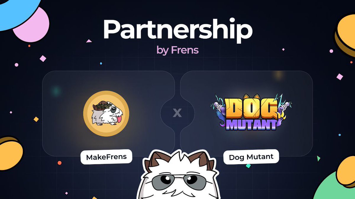 Make Frens, Get Paid (@makefrensxyz) on Twitter photo 🚨New partnership🚨
We’re happy to partner up with <a href="/dog_mutant/">Dog Mutant</a>
Dog Mutant is an airdrop-to-earn PvP game on Telegram Blockchain. When you participate in the game, you upgrade your character, summon equipment, and climb for high rankings on the leaderboards. As a PvP game, you 🚨New partnership🚨
We’re happy to partner up with <a href="/dog_mutant/">Dog Mutant</a>
Dog Mutant is an airdrop-to-earn PvP game on Telegram Blockchain. When you participate in the game, you upgrade your character, summon equipment, and climb for high rankings on the leaderboards. As a PvP game, you