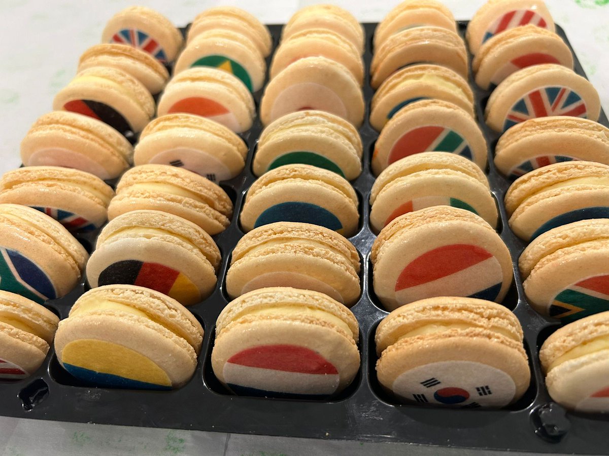 The Olympics just got over. 🤼

But our Olympics macaroons are still competing for the tastiest macaroons in Birmingham. 

Find them at our store in @RW_Birmingham