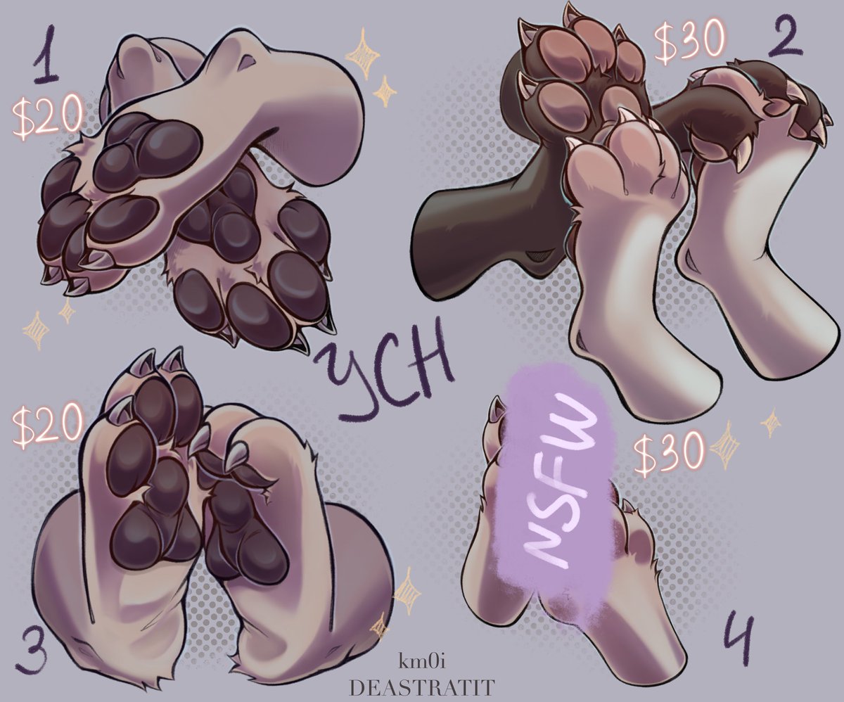 YCH RAFFLE🐾
Prize will be one of these YCHS
Every 50 retweets I’ll add +1 winner⭐️
To join:
-Follow me and <a href="/km0_ds/">kmoi</a> 
-Like+retweet 
If you don’t want to wait, you can claim these ych’s in dm. Price for all pieces is $85
Results will be on the 20th of August