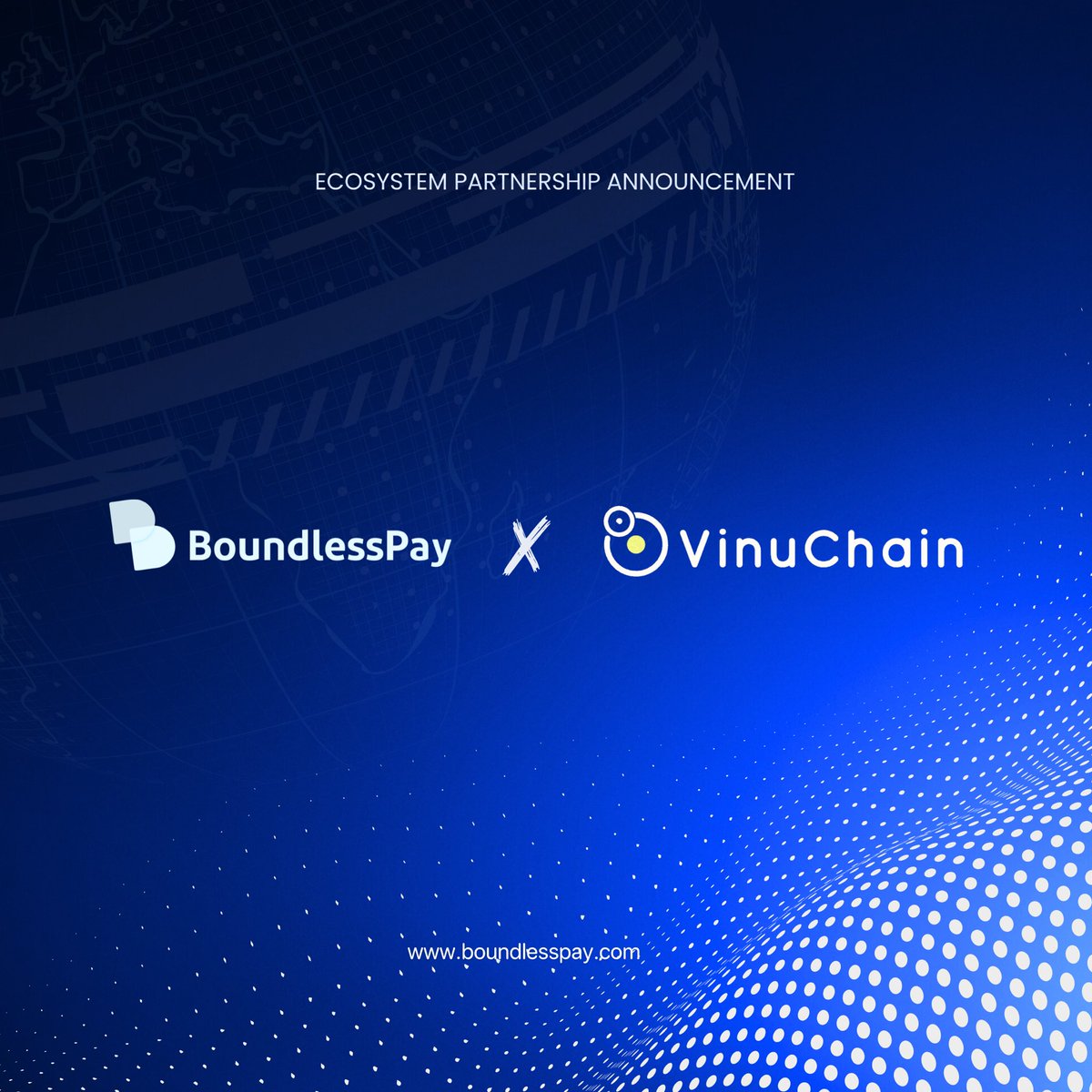 boundlesspay's tweet photo. We're excited to partner with @VinuChain ! 😎📝🤝

We're bringing the first EVM-compatible, feeless Layer 1 blockchain to BoundlessPay, with fast, scalable, and feeless transactions. 

More details coming soon.

#blockchain #BoundlessPay https://t.co/XjMm49g2lK