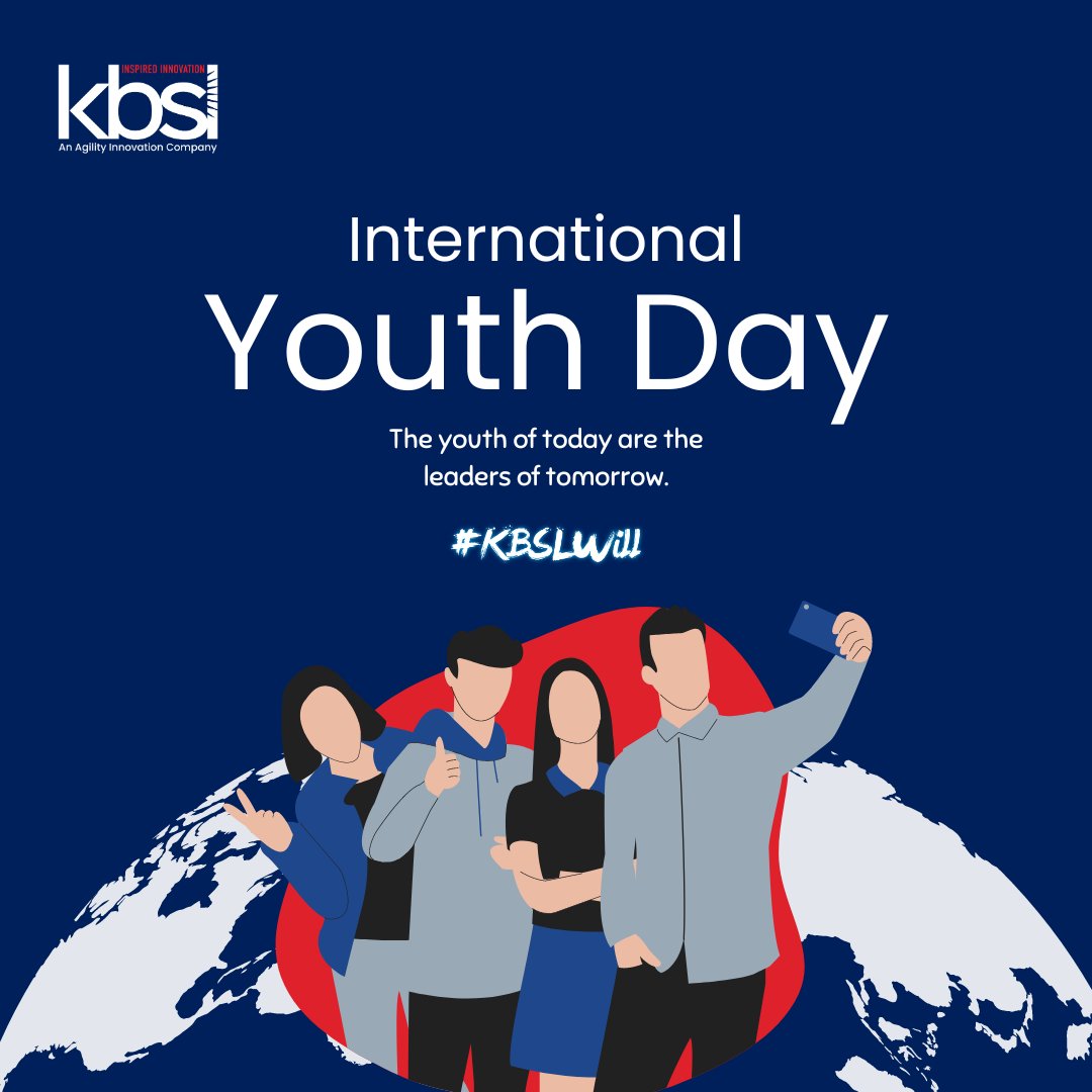 kbsl_IT's tweet photo. Empowering the leaders of tomorrow 🌍✨ On this International Youth Day, we celebrate the energy, creativity, and potential of youth across the globe. Let's continue to inspire, innovate, and lead the way for a brighter future!

#InternationalYouthDay #YouthEmpowerment #KBSLWill https://t.co/R1Qf5hgSRy
