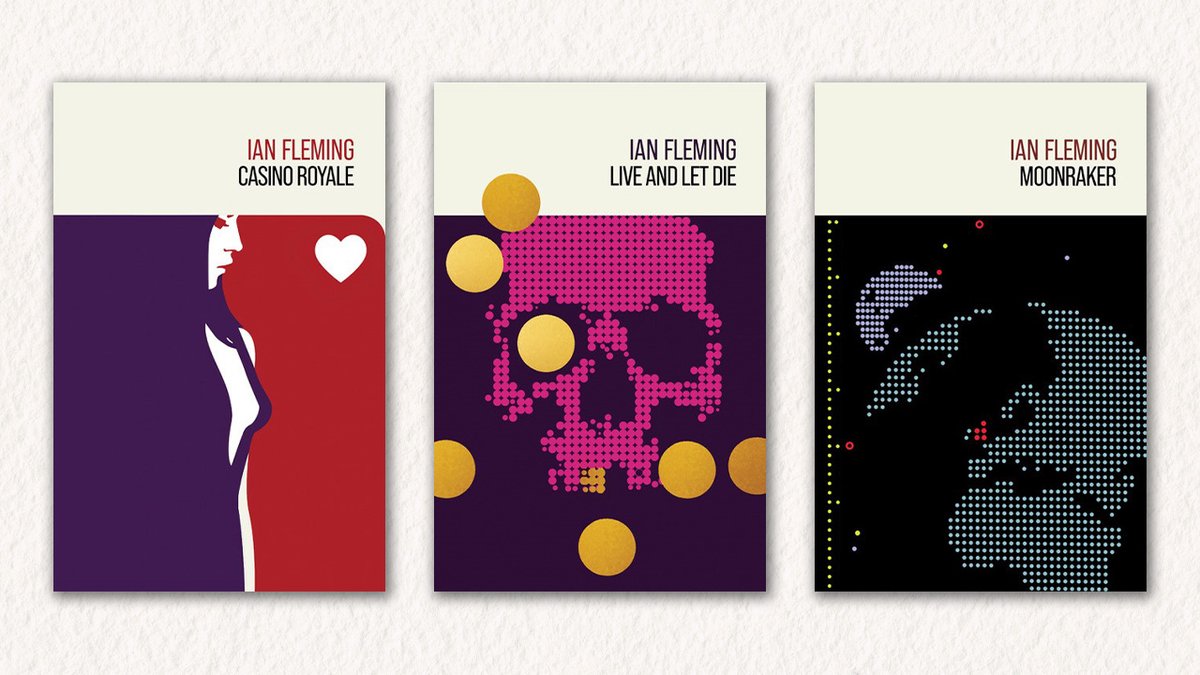Today, 12/08/24, is 60 years since the death of Ian Fleming.

To celebrate his legacy we're pleased to reveal the covers for our new hardback editions of Fleming’s original 007 adventures, created by designer Michael Gillette.

Explore them here: bit.ly/HardbackCovers