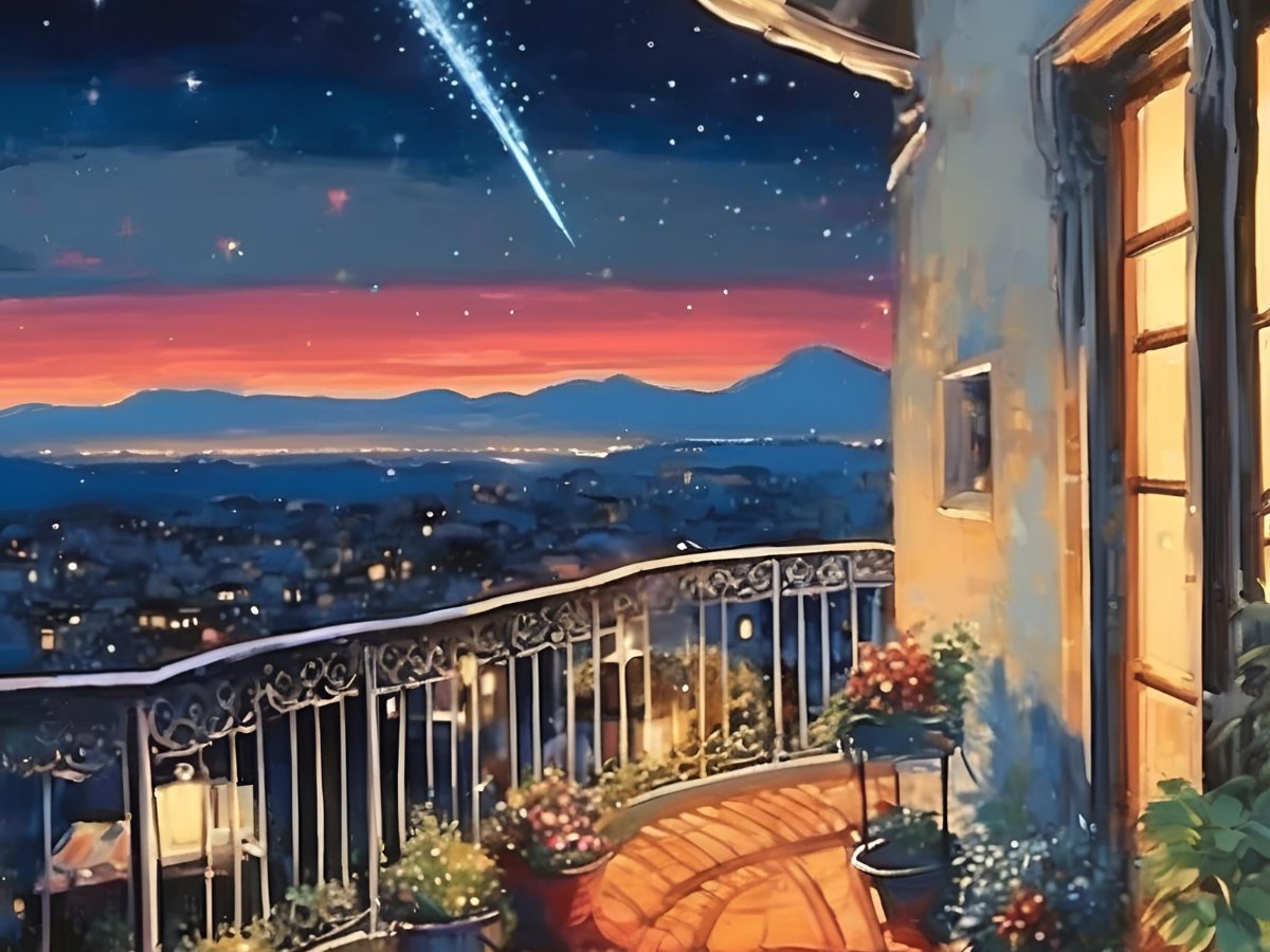 hello_bigheart's tweet image. 💌昨夜は大きな流れ星をみました。
バルコニーで自由に思いを巡らすときに、流れ星を見ると、その瞬間のそれは現実化する。これはいつからか私の吉兆になっています。願いごとは力が入りますが、自由に思いを巡らすときはとてもリラックスしています。#GoodSign