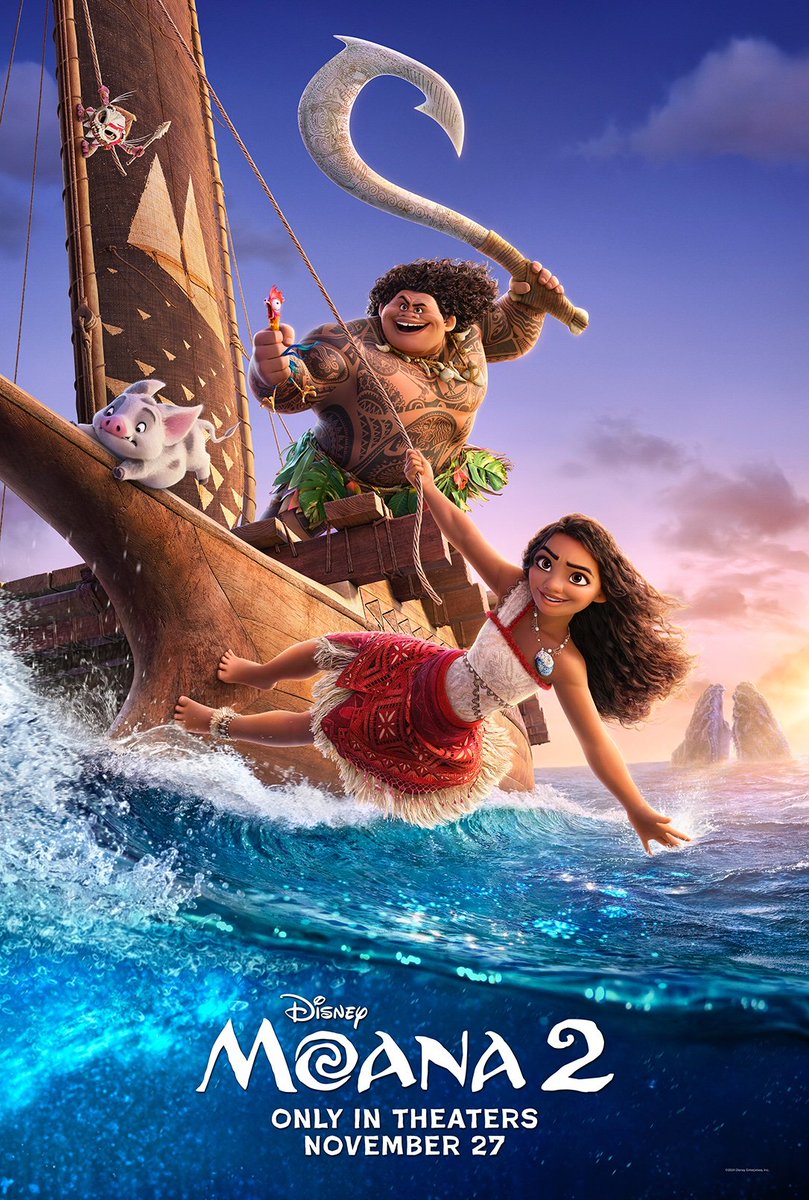 DwayneDoug21079's tweet image. Go on an epic, all-new adventure with Disney’s #Moana2, coming to theaters November 27!