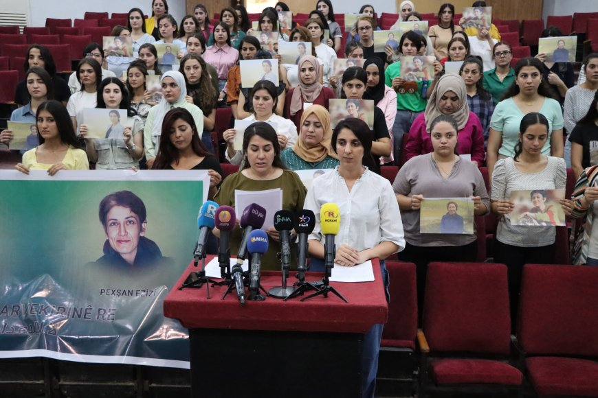 starrcongress's tweet photo. The Women's Media Union in NES issued a statement on the death sentence imposed by Iran on journalists & activists Sharifa Mohammadi& Pakhshan Azizi & announced the launch of the "No to Execution" campaign against Iranian execution decisions against women journalists & activists. https://t.co/HgLkwa7NY4