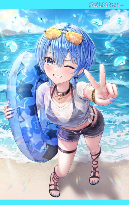 すいちゃん 水着 ピース。 