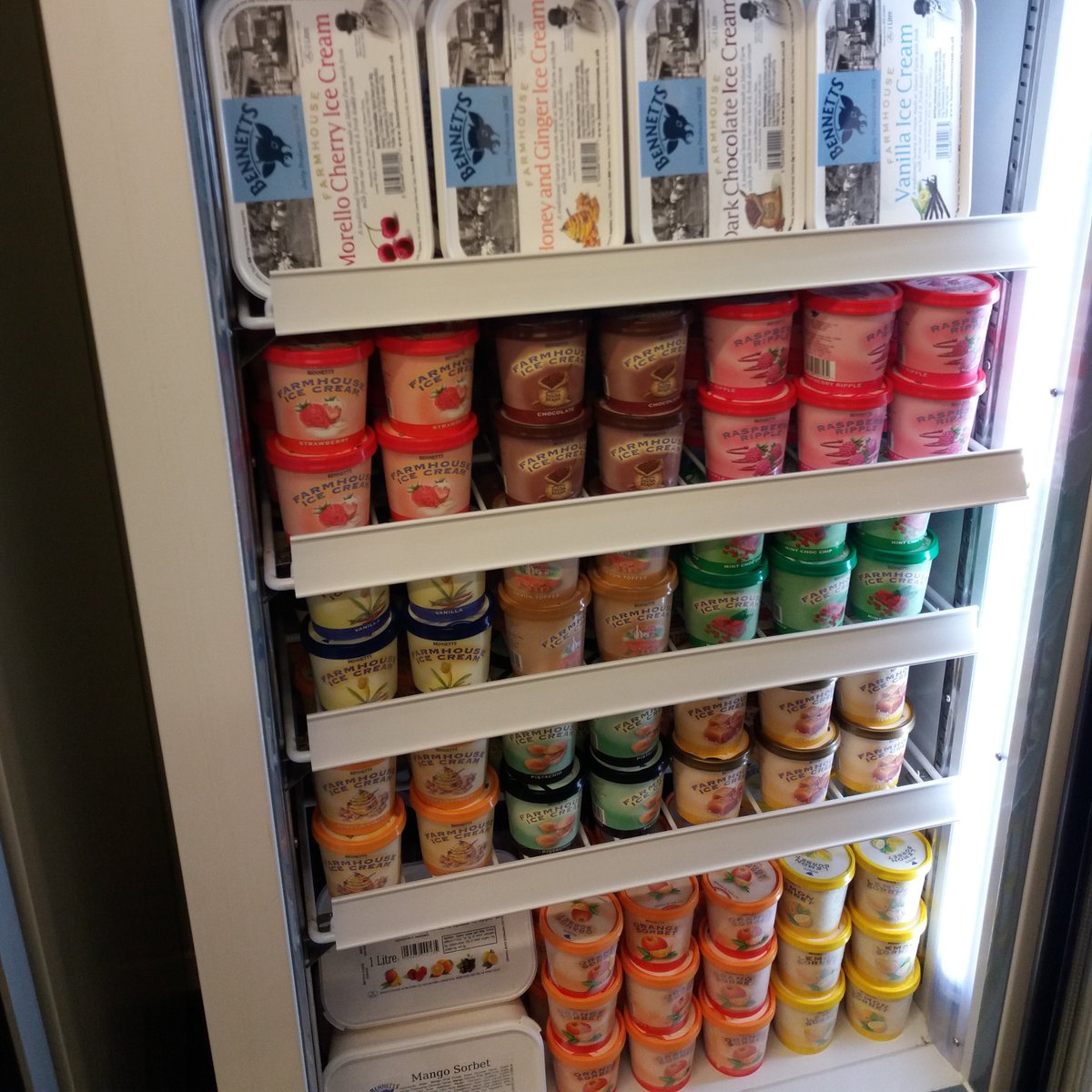 Phew what a scorcher! Don't forget we have lots of ice creams and chilled drinks in stock to keep you cool in this exceptionally hot weather. Or add a little ice cream to our delicious Bretforton-grown strawberries for a healthier option.