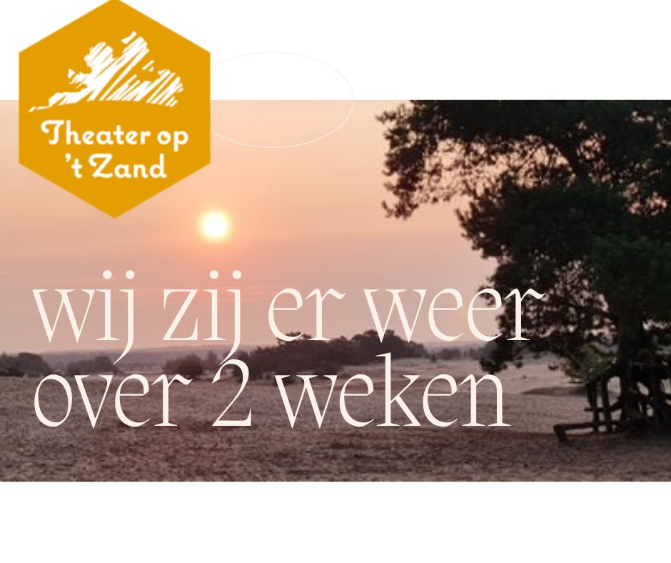 Cultuur ontmoet natuur op het Kootwijkerzand. Wanneer: Zaterdag 24-8-2024 12:00. Een gaaf programma hebben wij weer! tot dan

theateroptzand.nl/programmering-…
#theateroptzand #genieten
