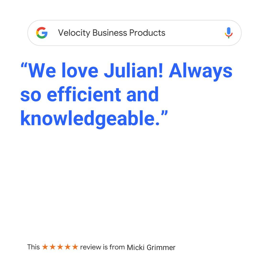 VelocityBP's tweet photo. Thanks for all the 5-Star Reviews! We love making customers happy. https://t.co/JcNmB8NCdX