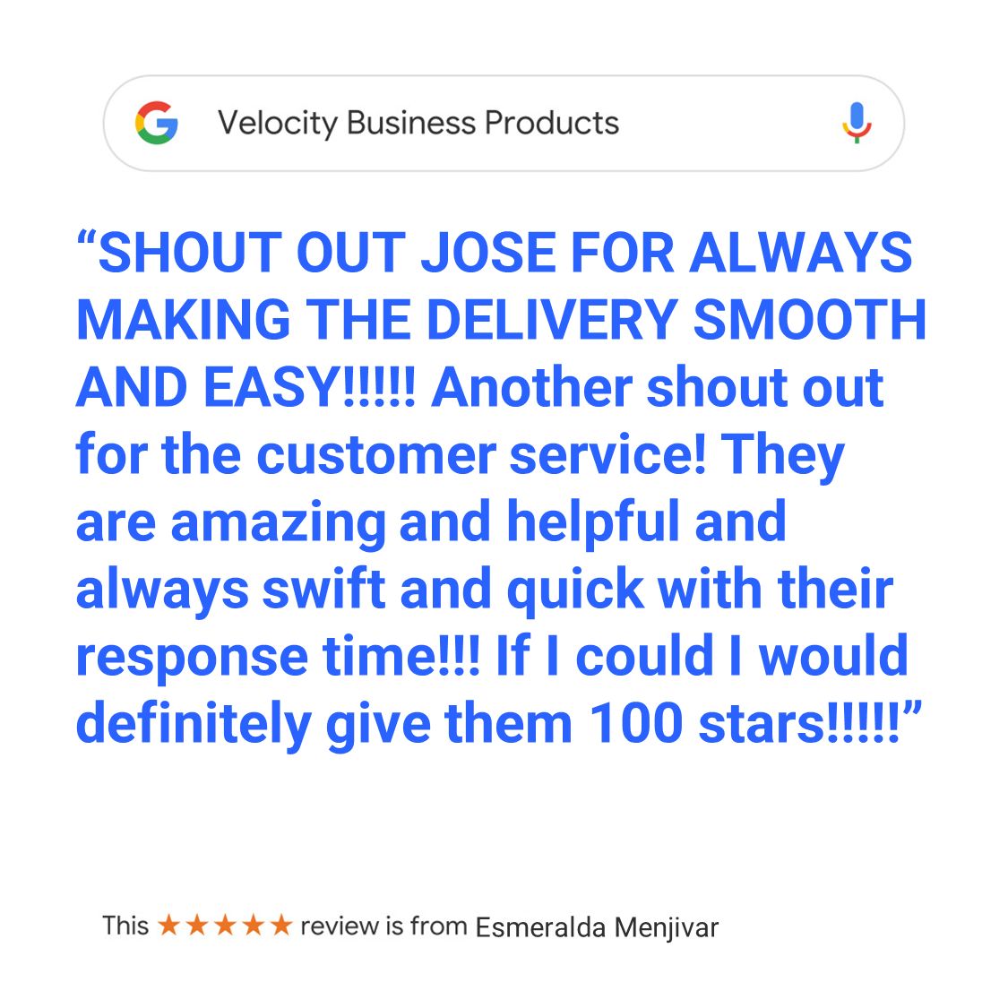 VelocityBP's tweet photo. Thanks for all the 5-Star Reviews! We love making customers happy. https://t.co/JcNmB8NCdX