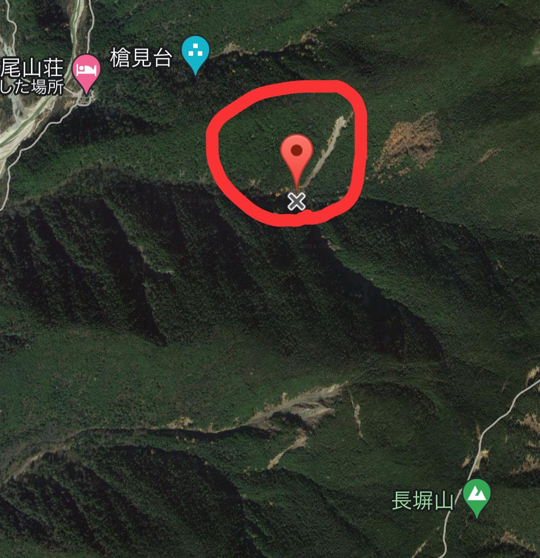 gastondayo's tweet photo. 沢山の拡散、本当にありがとうございます。電池の切れた8/8 10:15の位置情報を入手しました、地図上で槍見台の右下辺りの位置となる山中です。情報ご提供頂いた横尾〜蝶ヶ岳〜徳沢を目指す中で遭難した可能性もあり明日一斉捜索します。付近登山された方等で情報があれば引き続きお願い申し上げます… https://t.co/vlB6G8pbXp