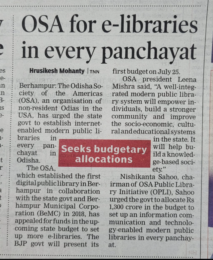 nishikanta_s's tweet photo. #librarianday

@CMofKarnataka
Excellent Initiative to Build
#KnowledgeSociety
#InternetEconomy with 
Announcement of 6599 NEW Village Public Libraries 
In ADDITION to Several Thousand EXISTING e-Libraries

@CMO_Odisha
#OdishaLibraryNetwork appeals
#OdishaPublicLibraryVision2024 https://t.co/WuHB4L9gcP