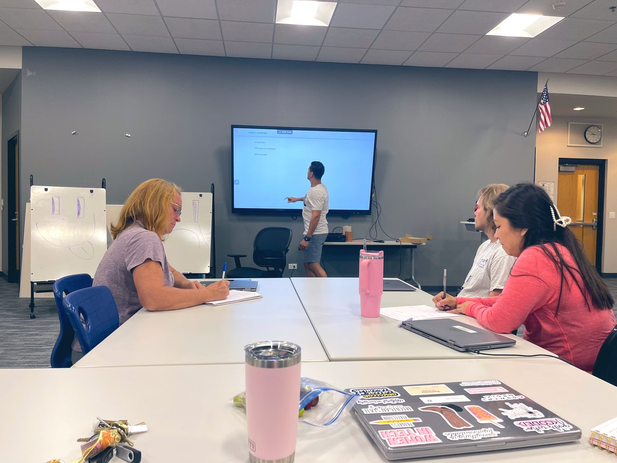 Summer has officially come to an end. The technology department has been hard at work all summer improving their knowledge, getting devices ready, and bonding as a team. We are so excited for the new year and to welcome everyone back!! 💻