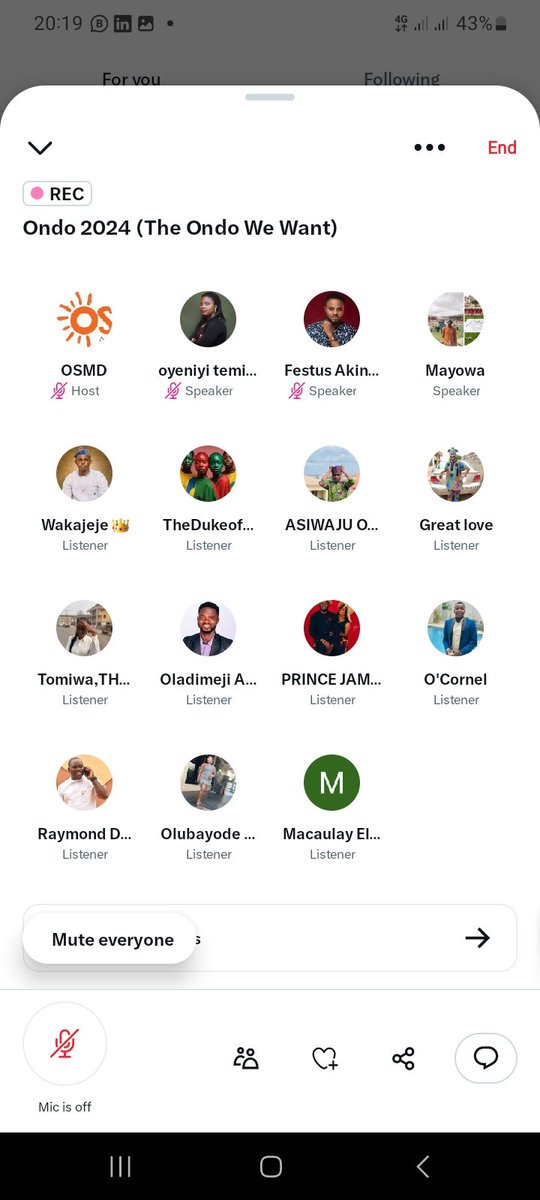 osmdmovement's tweet photo. We appreciate you speaking out in support of Ondo State's youth involvement, good governance, and civic engagement.

Of course, there were a ton of amazing people on yesterday's Twitter Space.
We were honoured to have in attendance : https://t.co/hSNB1pWEsI