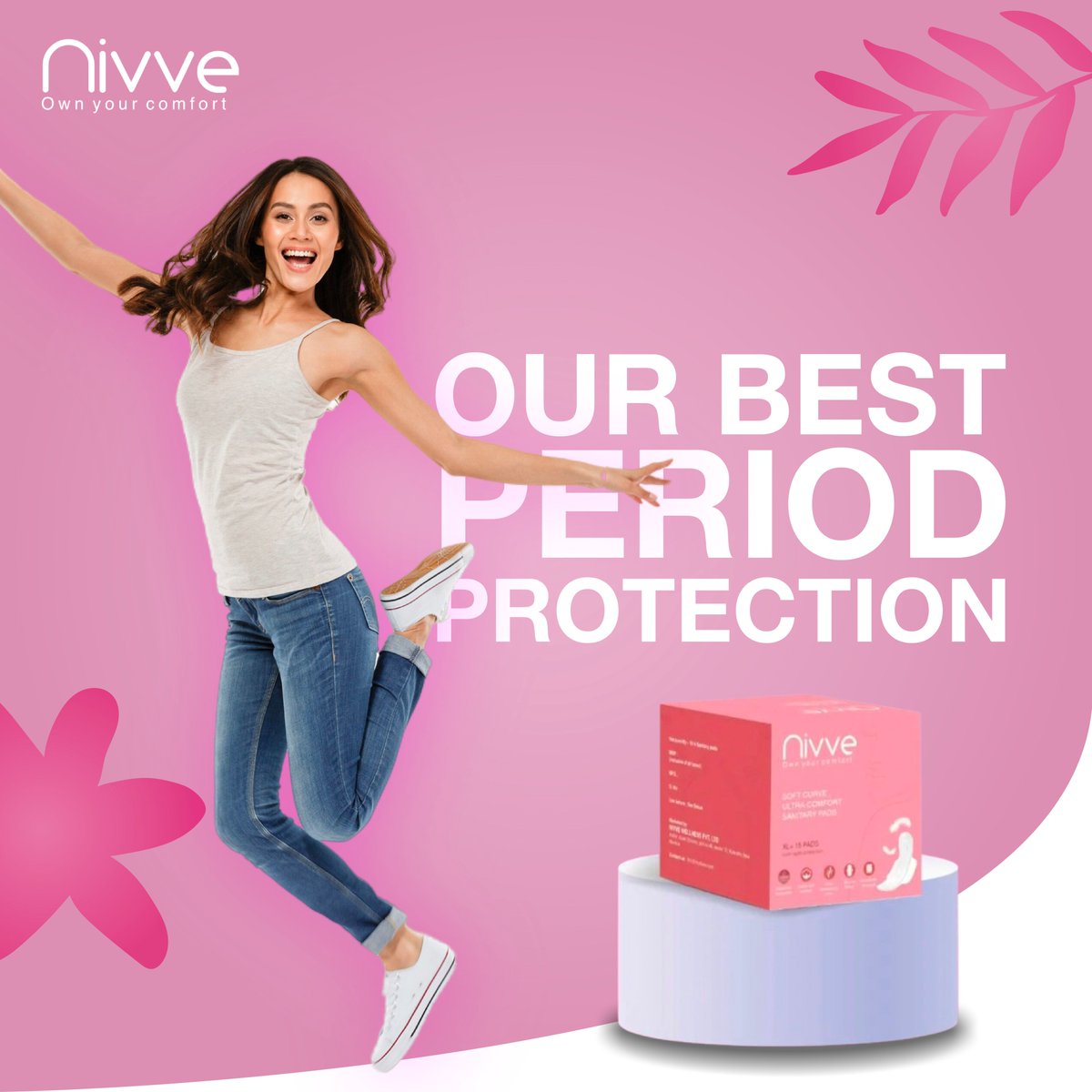 MyNivve's tweet image. Embrace Every Moment with Confidence! 💖

✨ Say goodbye to worries and hello to comfort! Our best period protection keeps you active, fresh, and ready to conquer your day. 🩷💪

Whether you’re jumping for joy or taking it easy, Nivve’s got you covered! 🌸

.
#PeriodProtection