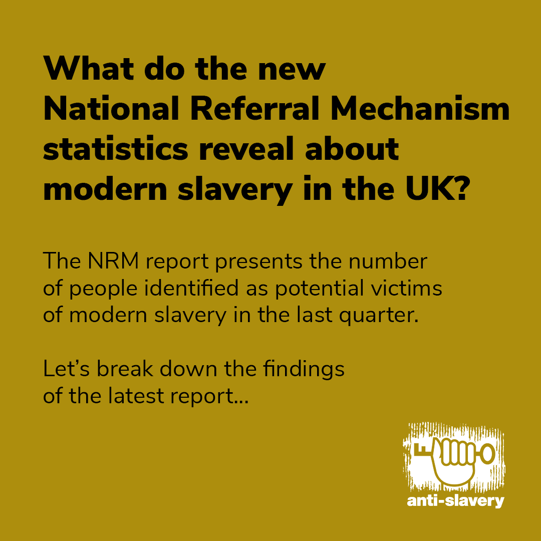 Anti_Slavery's tweet photo. 📊The latest UK National Referral Mechanism (#NRM) statistics are out, and the results are concerning...

🧵⬇️ 1/ https://t.co/tpkMMQiXqi
