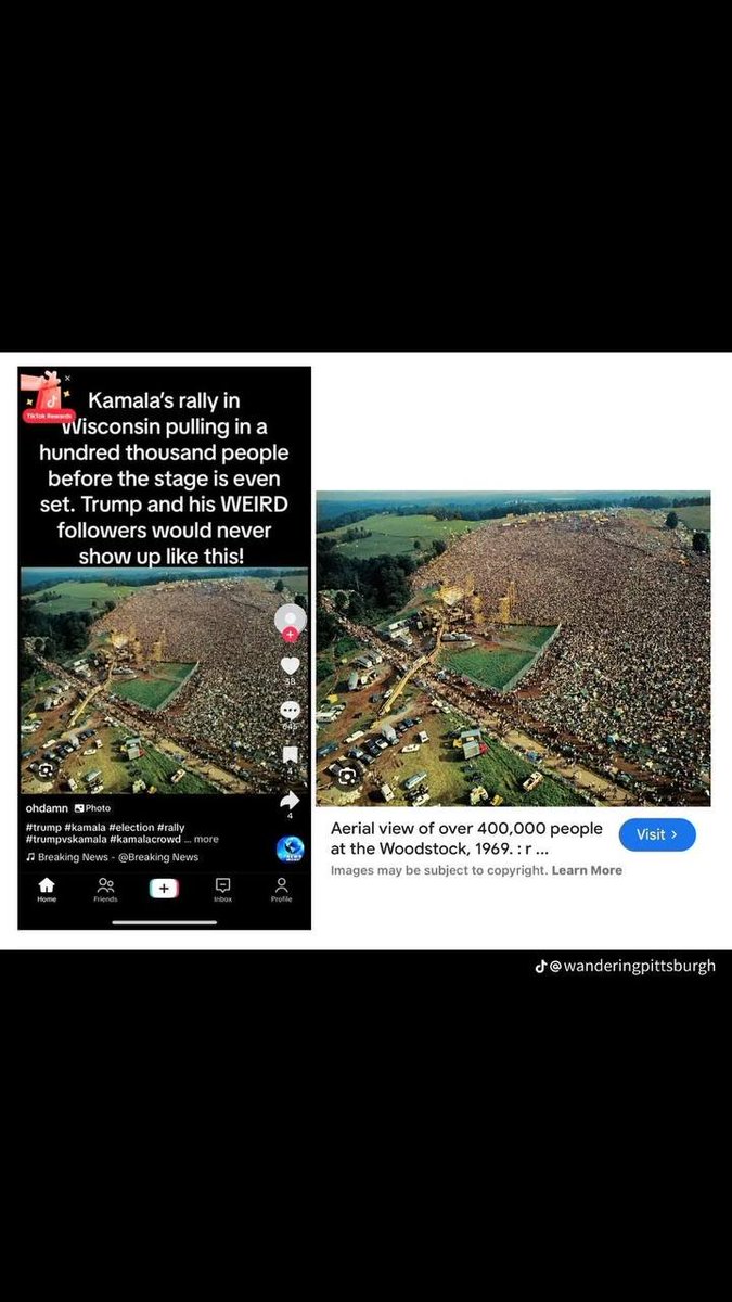 JackStr42679640's tweet image. Photos of Woodstock 1969 - KAMALA 🤢🤮