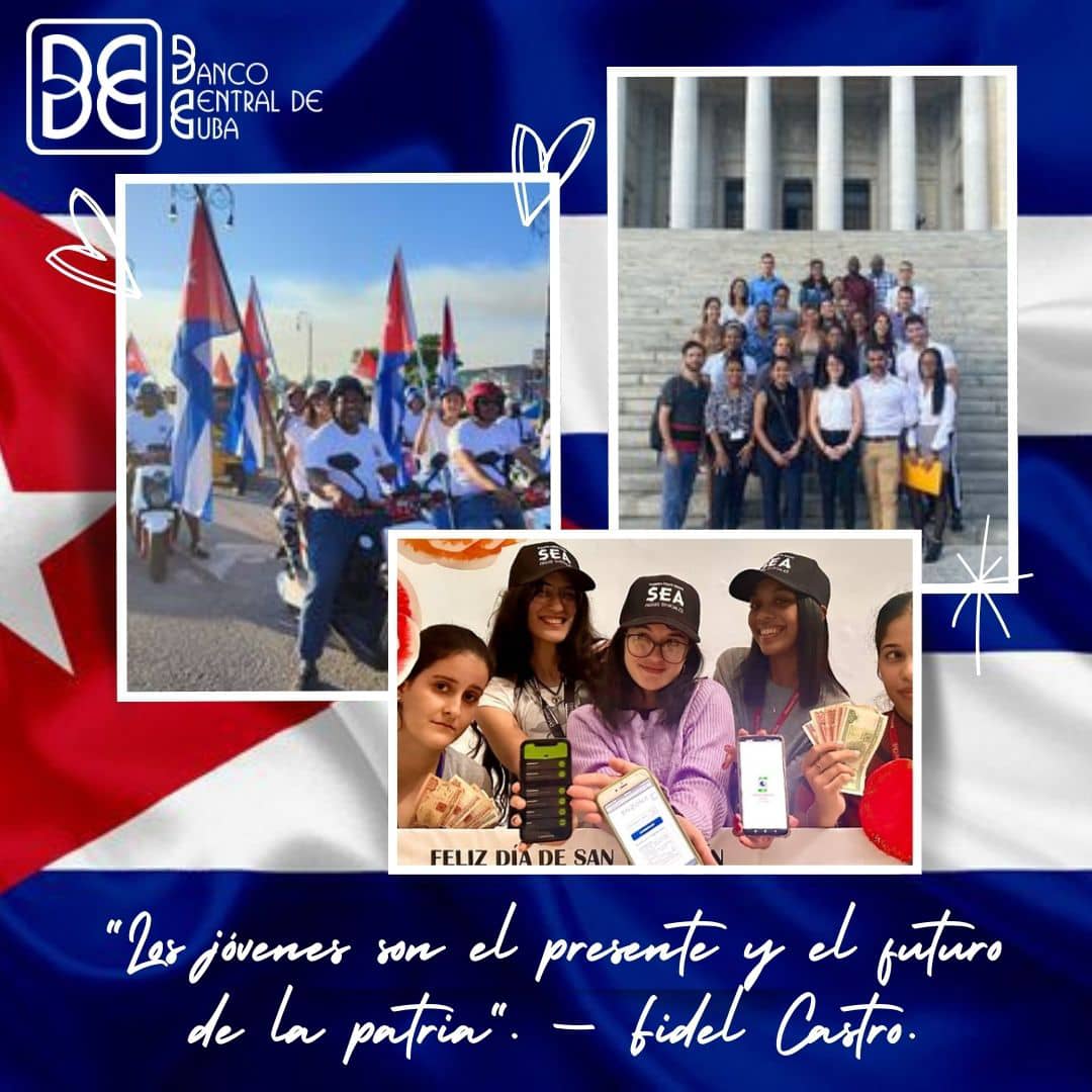 📍 Jóvenes bancarios, protagonistas de momentos significativos del Sistema Bancario y Financiero Nacional y siempre junto a #Cuba.

12 de agosto el Día Internacional de la Juventud.
Felicidades‼️

Trabajadores bancarios comprometidos con Cuba. #BancariosCubanos