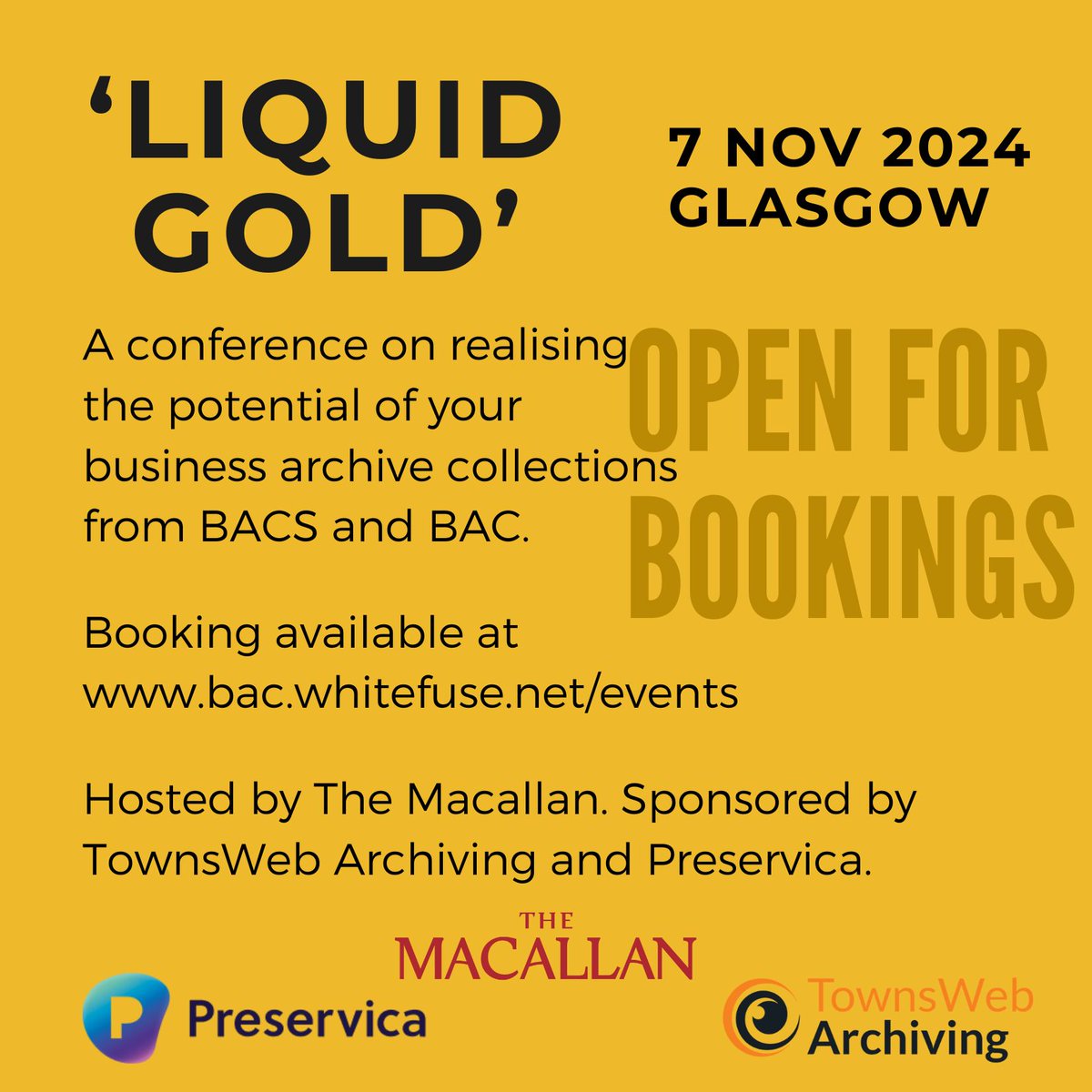 BACS (@busarchscot) on Twitter photo Excited to say that bookings for our conference with <a href="/_BusinessArch/">BAC</a> are now open to all 👉bac.whitefuse.net/events/liquid-… 
Draft programme here busarchscot.org.uk/wp-content/upl… and details about the venue and getting to Glasgow here busarchscot.org.uk/events/confere… Excited to say that bookings for our conference with <a href="/_BusinessArch/">BAC</a> are now open to all 👉bac.whitefuse.net/events/liquid-… 
Draft programme here busarchscot.org.uk/wp-content/upl… and details about the venue and getting to Glasgow here busarchscot.org.uk/events/confere…