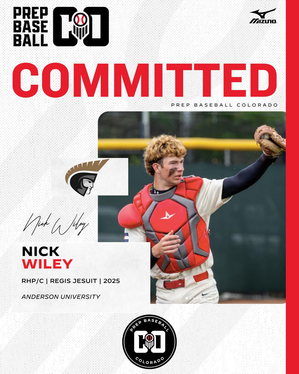 Prep Baseball Colorado (@prepbaseball_co) on Twitter photo π¨ππππππππππ ππππππ¨
'25 RHP/C Nick Wiley (Regis Jesuit) has announced his commitment to Anderson University.
Profile: loom.ly/DnblNs8 | <a href="/_Nick_Wiley/">Nick Wiley</a> π¨ππππππππππ ππππππ¨
'25 RHP/C Nick Wiley (Regis Jesuit) has announced his commitment to Anderson University.
Profile: loom.ly/DnblNs8 | <a href="/_Nick_Wiley/">Nick Wiley</a>