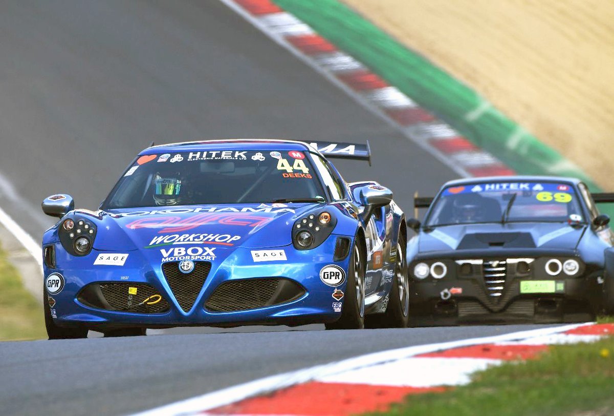 Alfa workshop are delighted to announce a one and two at Brands Hatch at Festival Italia. The 4c taking race honours with the mighty Mito snapping at its heels.
Steve Deeks and Jack Berry put in a brilliant drive 
Email: info@alfaworkshop.co.uk
alfaworkshop.co.uk