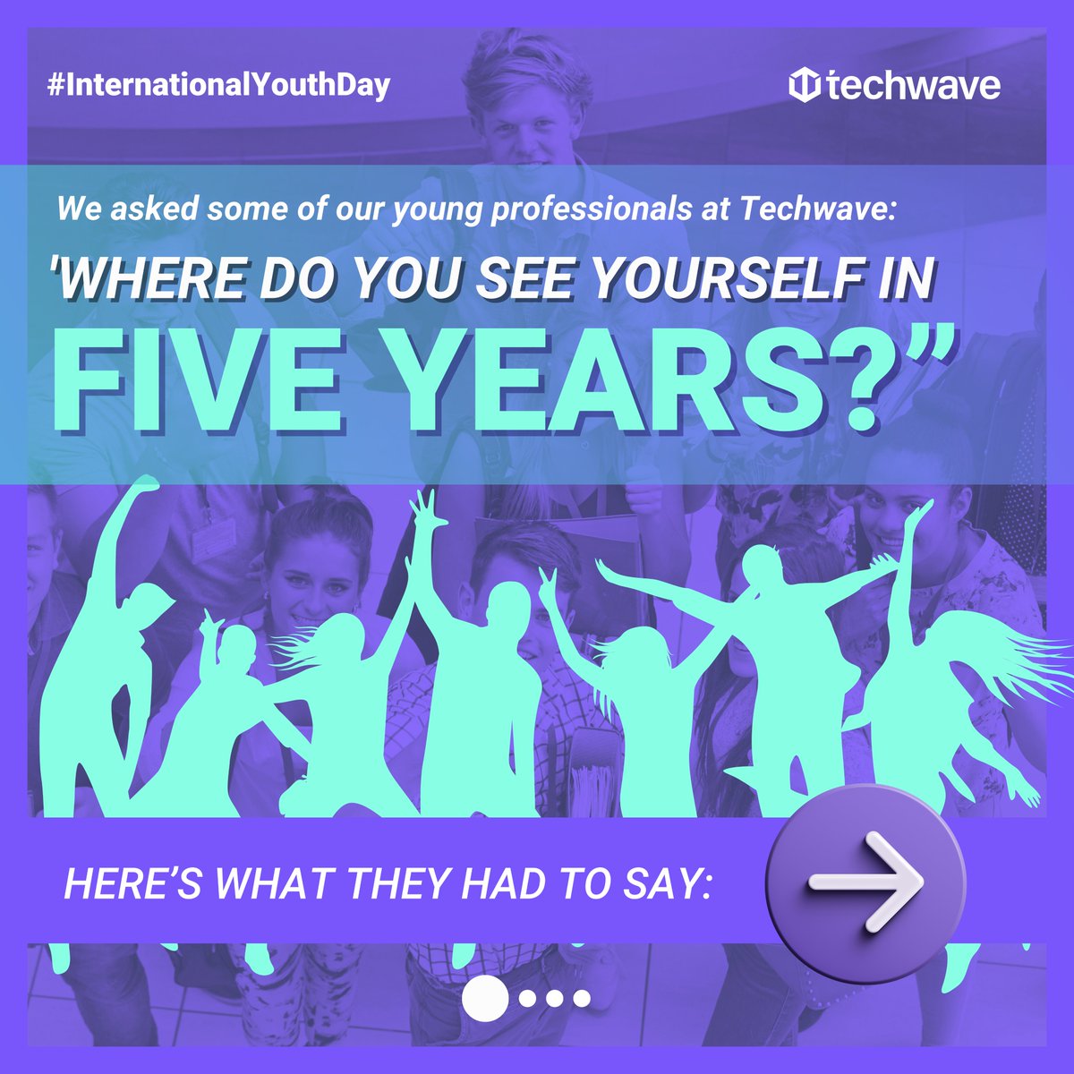 TechwaveC's tweet image. On International Youth Day, we honour the aspirations and goals of our young Techwave professionals. They are the builders of the future, influencing the world with their limitless enthusiasm, innovation, and dedication.
Wishing you a joyful International Youth Day!