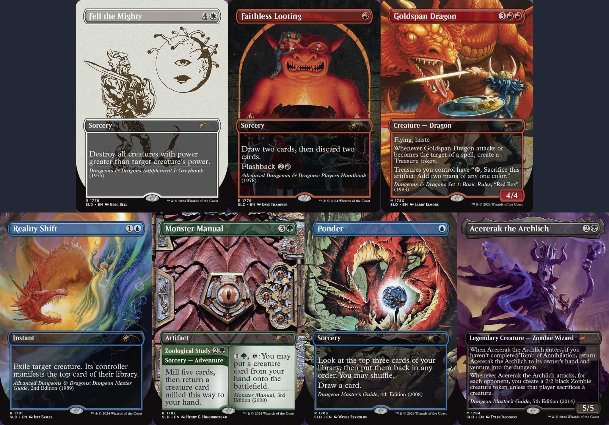 MTG 黄金架のドラゴン　foil secret lair 3枚 青黒家の食卓》管理人、オリバ on X: 